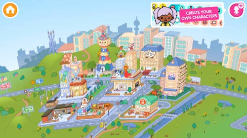 Карта районов и городов в Toca Boca World